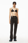 alexander wang hotfix string bikini top in contour swim black