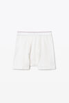 Alexander Wang white 罗纹平纹布平角内裤