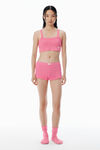 Alexander Wang lotus pink débardeur caraco rose gaufré
