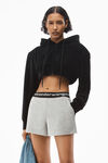 alexander wang 弹力灯芯绒短裤 heather grey