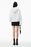 PUFF LOGO HOODIE IN STRUCTURED TERRY
