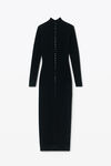 Alexander Wang black high-neck dress