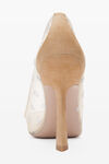 alexander wang delphine 105 网眼/水晶高跟鞋 new nude