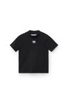 alexander wang 徽标贴饰紧身针织半高领上衣 black