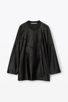 alexander wang hockey jersey in athletic faille black