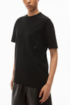 alexander wang ハイツイストジャージー ポケットtシャツ black