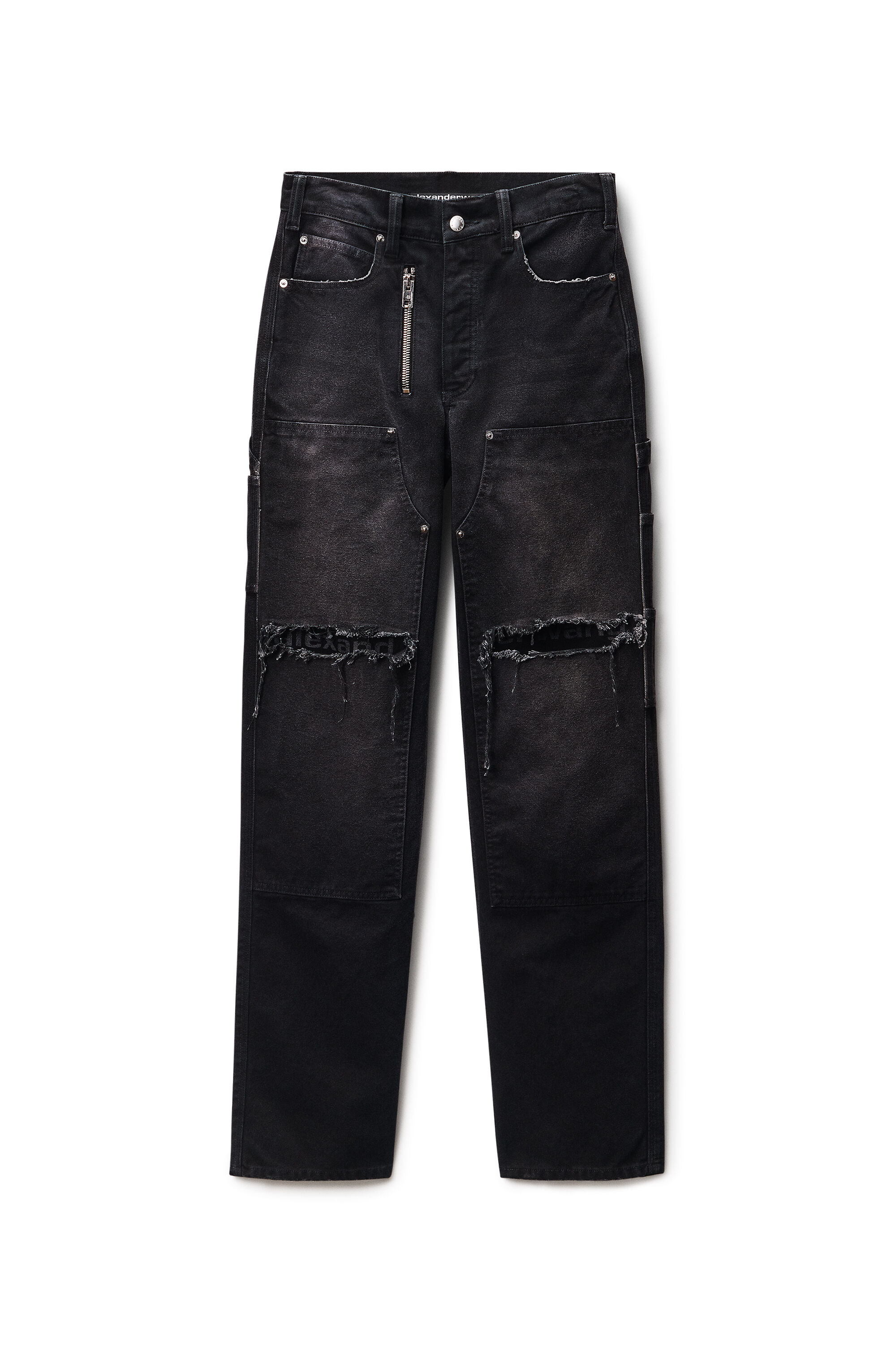 Zip Carpenter Pant in VINTAGE BLACK | alexanderwang®