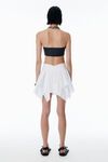 Alexander Wang white white deconstructed cotton skirt
