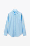 Alexander Wang chambray blue boyfriend shirt in cotton