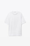 Alexander Wang white 白色棉质徽标 t 恤