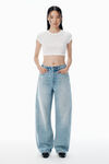 Alexander Wang vintage bleach blue 云柔漂白蓝中腰牛仔裤
