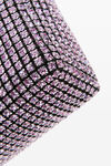 alexander wang heiress medium pouch in crystal mesh winsome orchid
