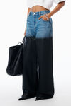 Alexander Wang vintage marbled blue サージコーティング ワイドレッグジーンズ