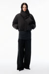 Alexander Wang black ブラック パファーコート 取外し可能なスカーフ付き