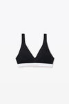 alexander wang 罗纹平纹布紧身胸衣 black