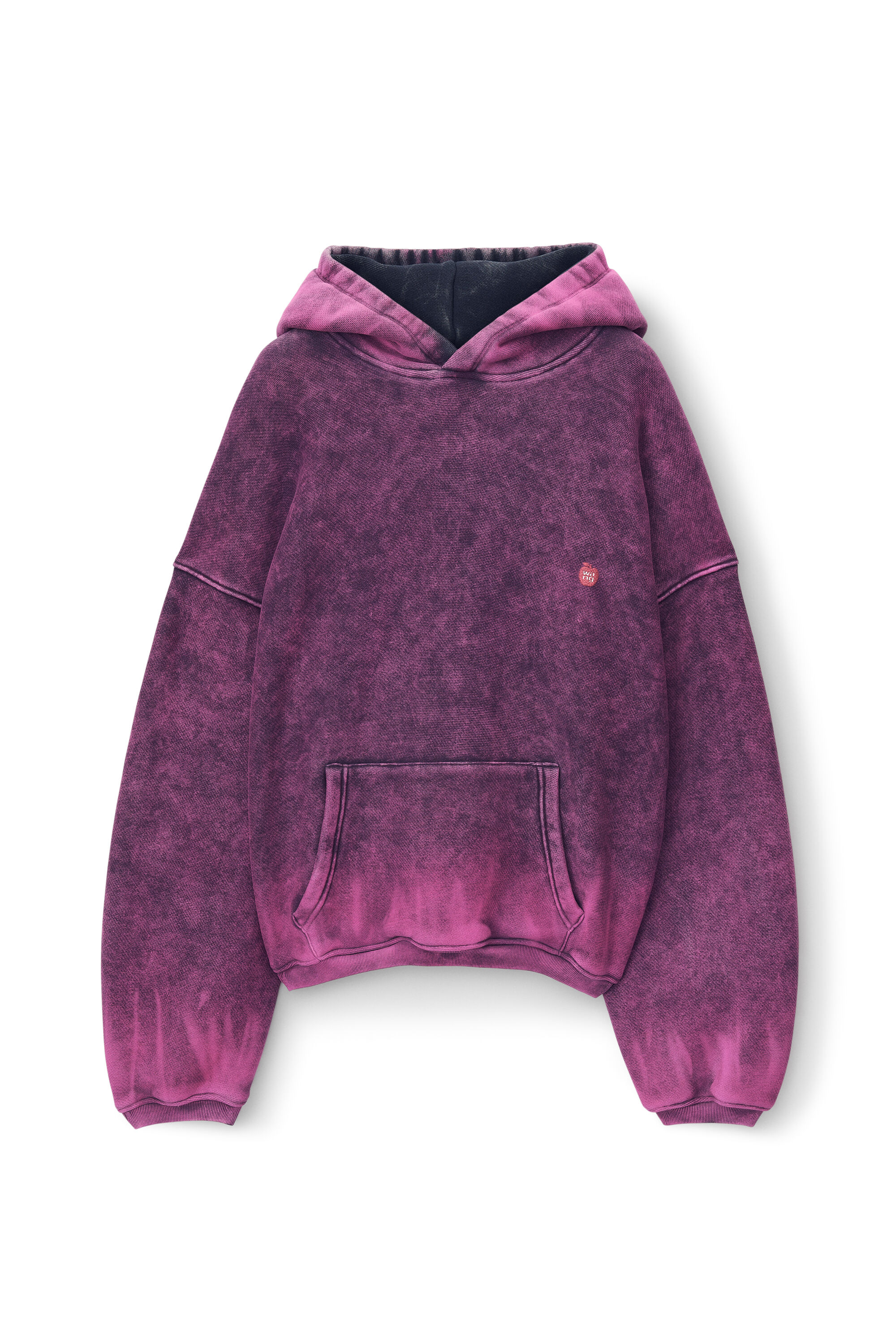 Alexander Wang flocked terry hoodie - Grey