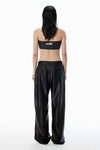 Alexander Wang black black satin faille sweatpants