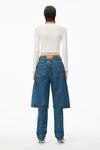 alexander wang cardigan in stretch viscose knit soft white