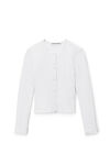 alexander wang 纹理提花平纹针织开衫 white