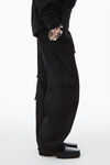 alexander wang button up cargo jumpsuit black