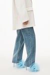 alexander wang 斜纹牛仔布加大版型西装外套 vintage white