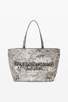 Alexander Wang black/white 黑白拼色皮革 punch 托特包