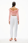 alexander wang puff paint logo sweatpant in terry white