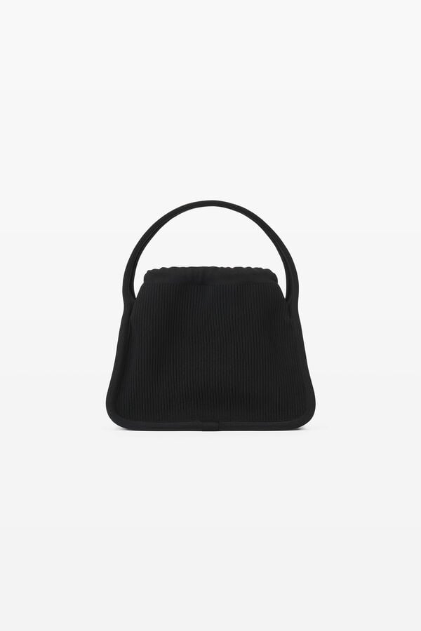 RYAN SMALL BAG IN RIBBED KNIT in BLACK | alexanderwang® 