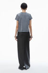 Alexander Wang washed asphalt t-shirt effet rétréci en jersey de coton avec logo
