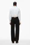 Alexander Wang washed black ez 镂空徽标牛仔裤