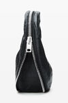 Alexander Wang black schwarze twyst mini-tasche aus memory-leder