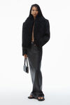 Alexander Wang black 5-pocket pencil skirt in primal nappa lambskin leather
