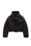 Alexander Wang black ブラック パファーコート 取外し可能なスカーフ付き