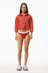alexander wang thong in ribbed jersey red