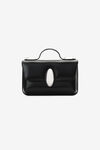 alexander wang dome pouchette in leather black
