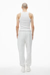 alexander wang sweatpant in dense fleece vintage heather grey