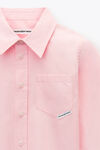 alexander wang button-down-hemd aus kompakter baumwolle light pink