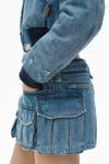 Alexander Wang vintage light indigo mid-rise cargo pocket miniskirt