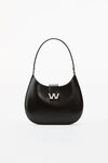 alexander wang w legacy 皮革大号流浪包 black