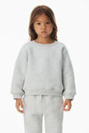 alexander wang essential毛圈布增塑溶胶印花运动衫 light heather grey
