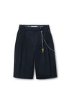 Alexander Wang black black cotton shorts with key hardware