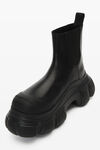 alexander wang storm chelsea boot in leather black