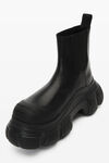 alexander wang storm 皮革切尔西靴 black