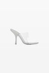 alexander wang nudie 105 闪光 pvc 凉鞋 silver