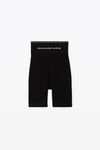 alexander wang ロゴ エラスティック バイクショーツ black