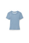 alexander wang 薄纱网眼短袖上衣 evening haze