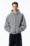 Alexander Wang sidewalk 厚实摇粒绒星星图案拉链连帽衫