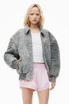 Alexander Wang pink stripe コットン トラックシャツ
