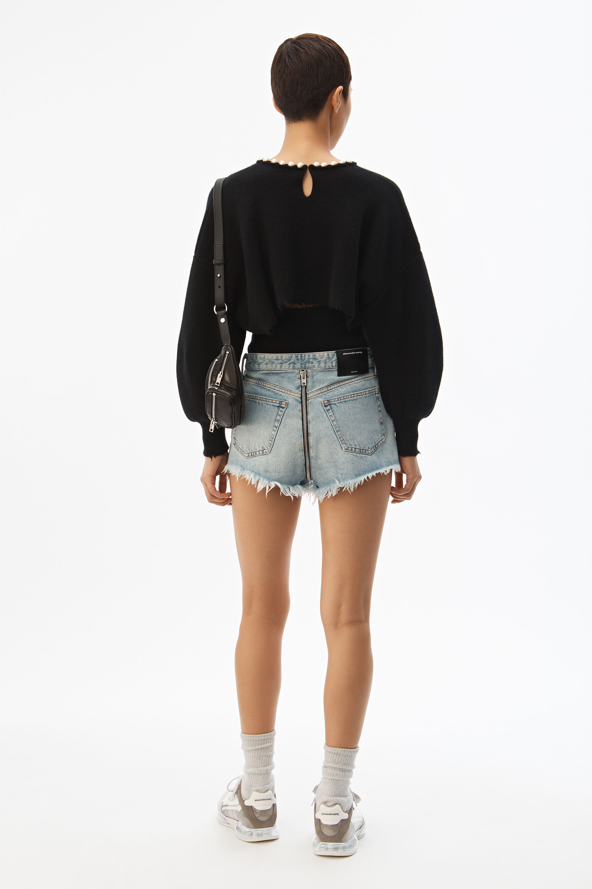 alexander wang bite zip shorts