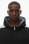 Alexander Wang black unisex reversible raglan hoodie